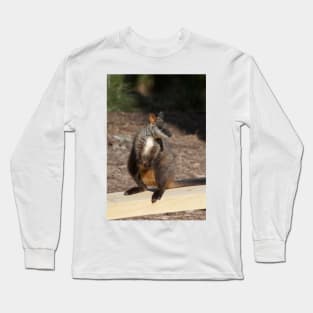 Brush Tailed Rock Wallaby Long Sleeve T-Shirt